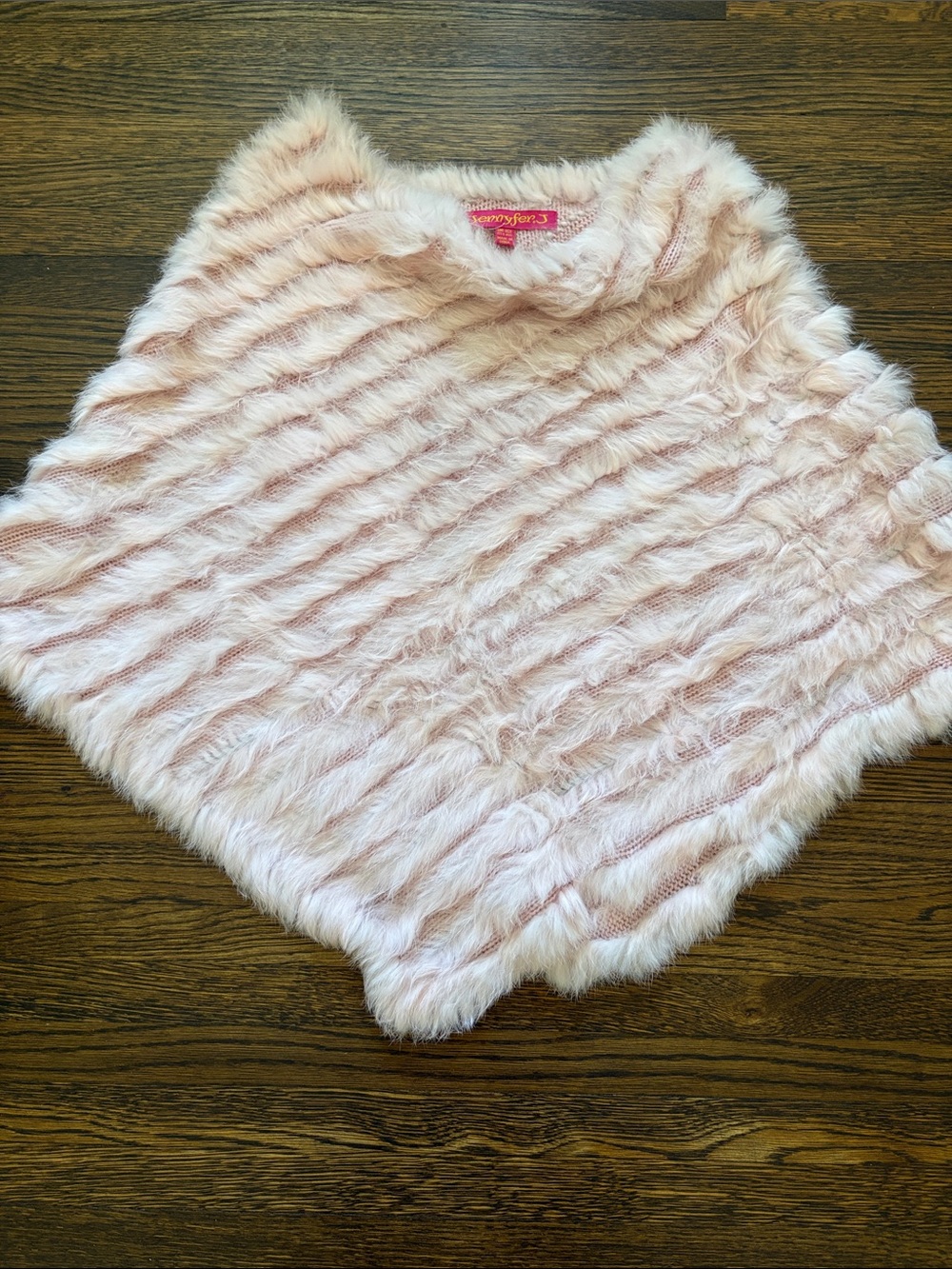 Fur Pink Poncho - Cozy Layering Tunic